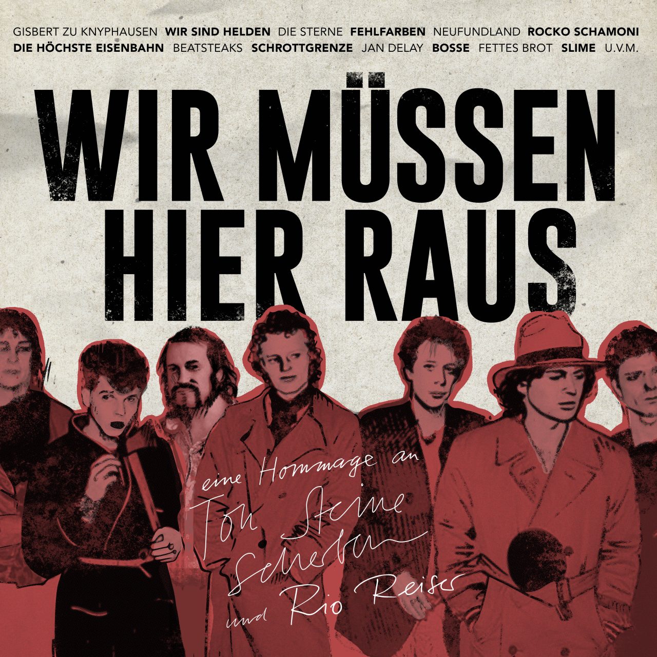 "Wir müssen hier raus - eine Hommage an Ton Steine Scherben und Rio Reiser" ist ein Tribute-Album von verschiedenen Musiker*innen.