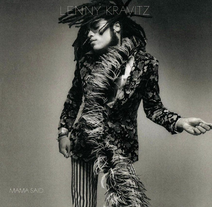 Auf dem Albumcover "Mama Said" von Lenny Kravitz ist der Sänger selbst als Schwarz-Weiß-Aufnahme zu sehen.