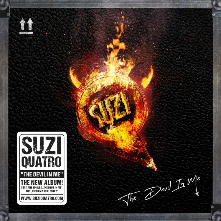 Auf dem Albumcover "The Devil In Me" von Suzi Quatro sieht man einen brennenden Ring, in dessen Mitte "Suzi" steht. Der Hintergrund ist schwarz und anz unten steht "The Devil In Me".