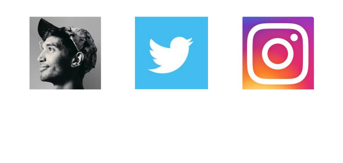 Auf dem Foto sind die drei Icons der Apps Clubhouse, Twitter und Instagram zu sehen.