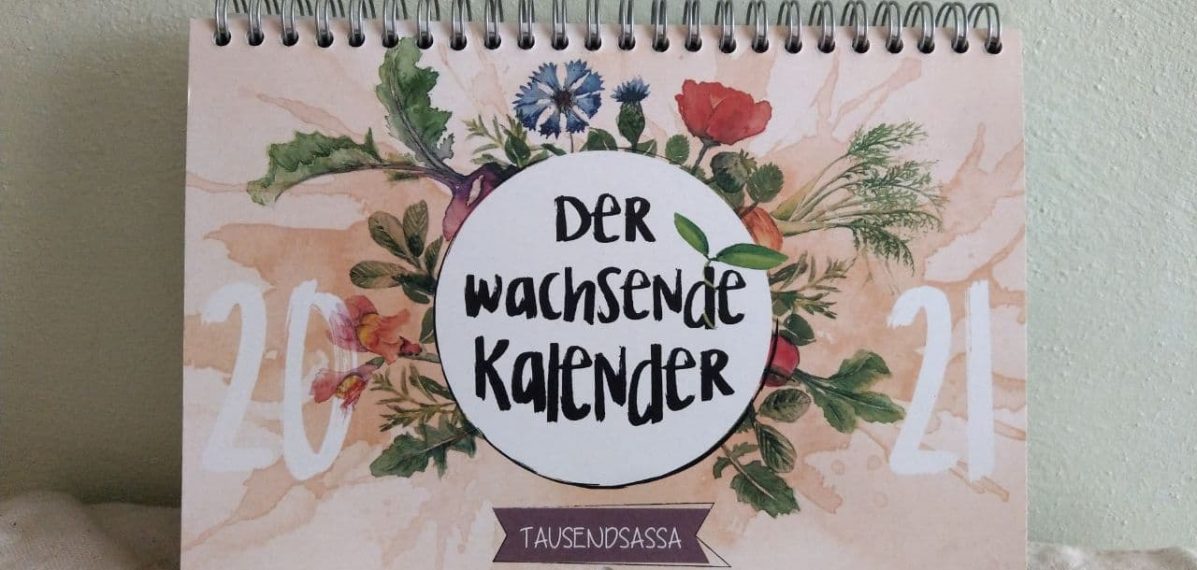 Man sieht auf dem Foto einen bunten Kalender - den wachsenden Kalender.