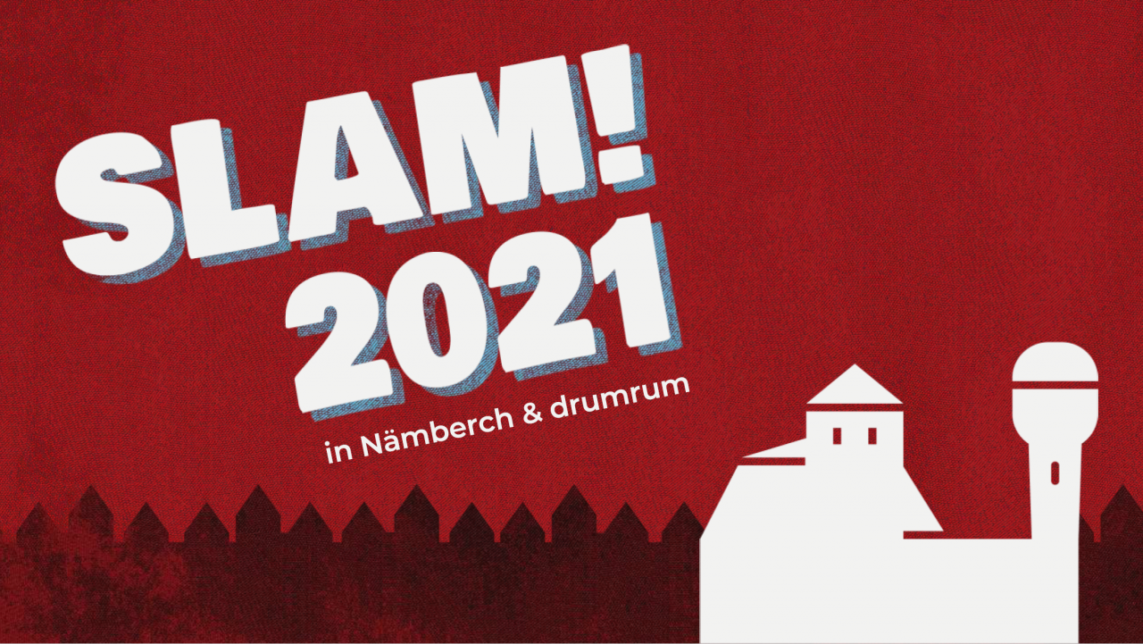 Logo des SLAM! 2021 - die offizielle deutsche Meisterschaft im Poetry Slam