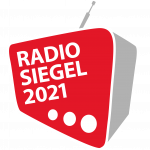 Das Logo vom Radiosiegel 2021 ist ein Radio in rot und grau.