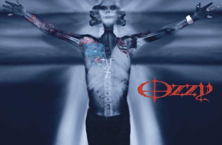 Das Albumcover "Down To Earth" von Ozzy Osbourne zeigt ein verfremdetes Röntgenbild von dem Sänger.