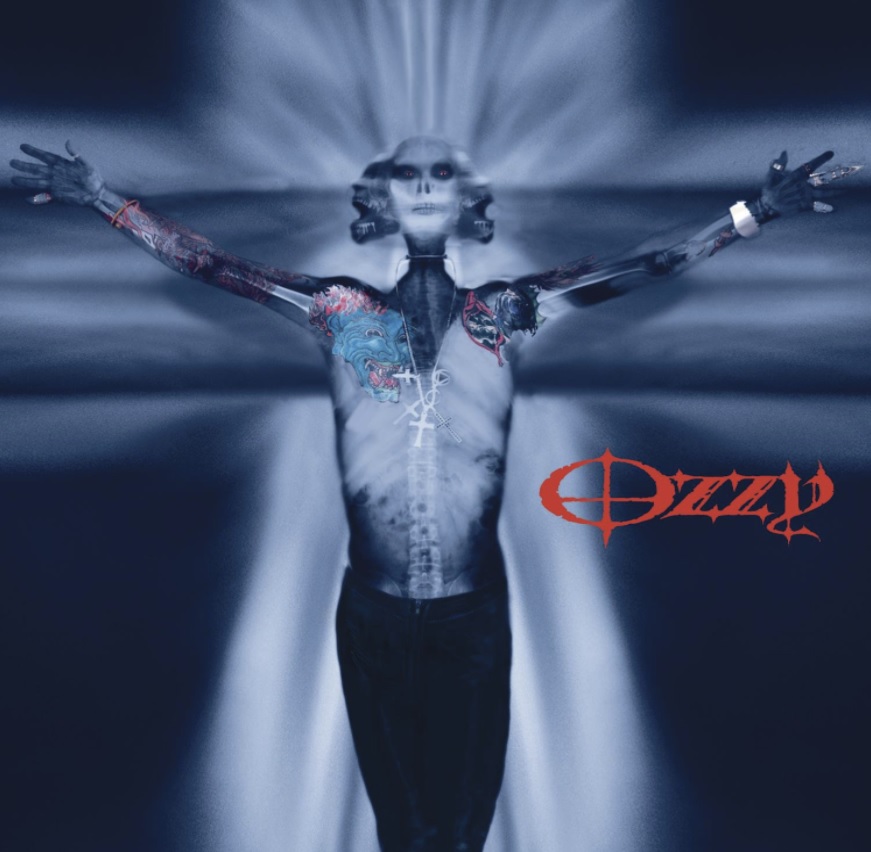 Das Albumcover "Down To Earth" von Ozzy Osbourne zeigt ein verfremdetes Röntgenbild von dem Sänger.