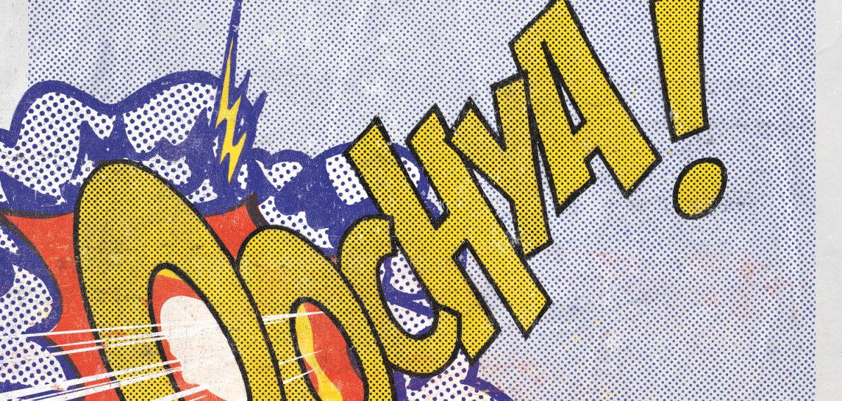 Das Albumcover "Oochya" von den Stereophonics zeigt den Albumtitel im Cartoon-Stil.