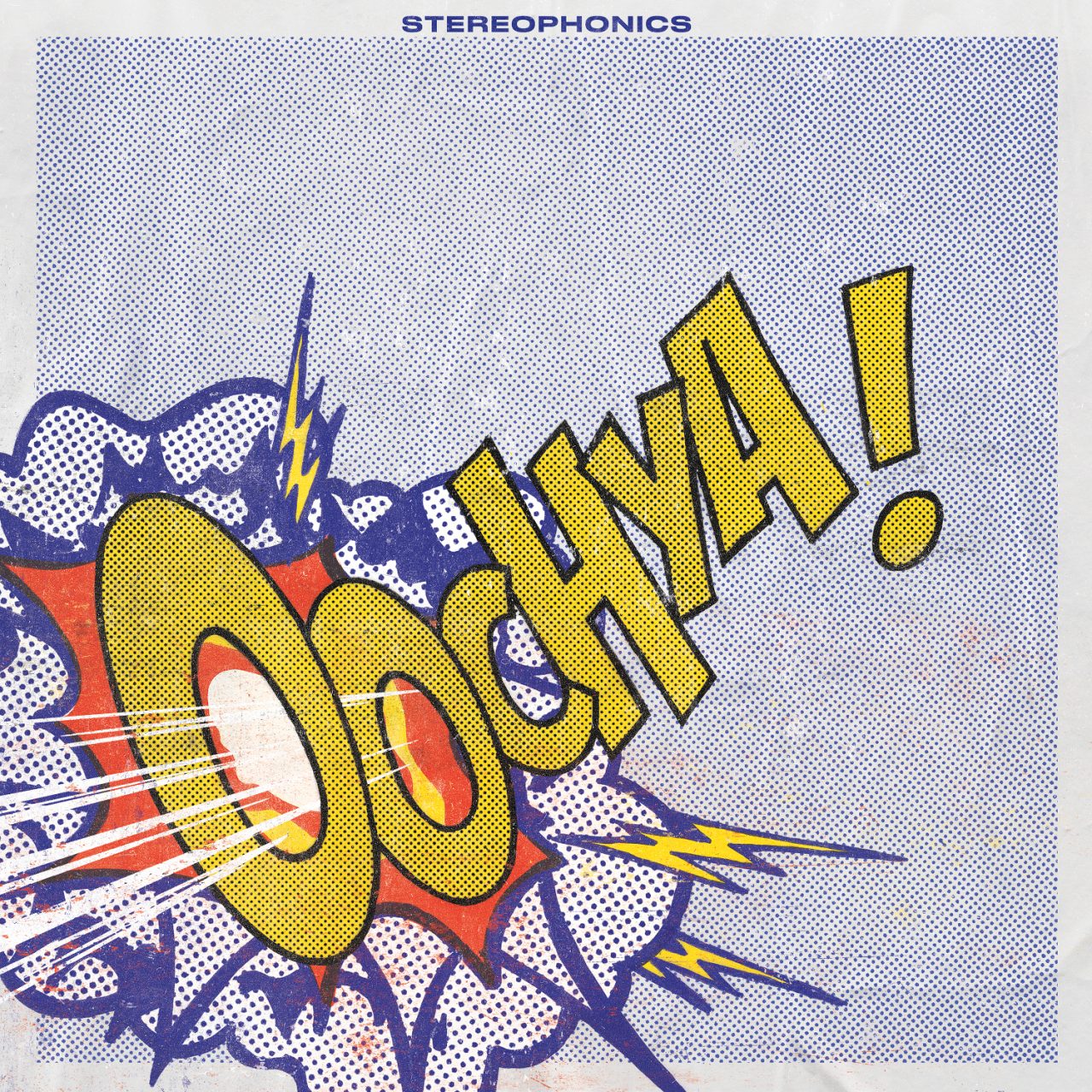 Das Albumcover "Oochya" von den Stereophonics zeigt den Albumtitel im Cartoon-Stil.