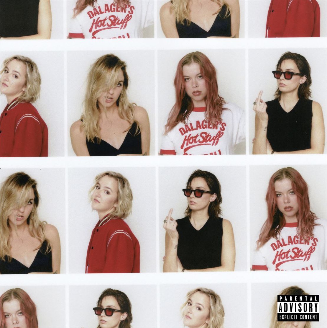 Das Albumcover "Blame My Ex" von The Beaches zeigt die vier Musikerinnen der Band in verschiedenen Porträts.