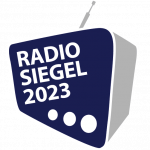 Das Foto zeigt das Logo des Radiosiegel 2023.